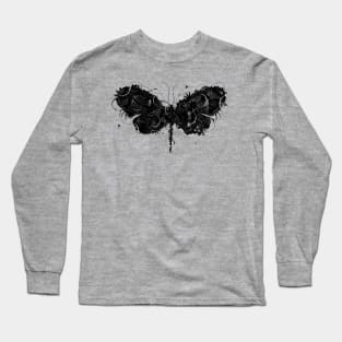 Butterfly No.3 b/w Long Sleeve T-Shirt